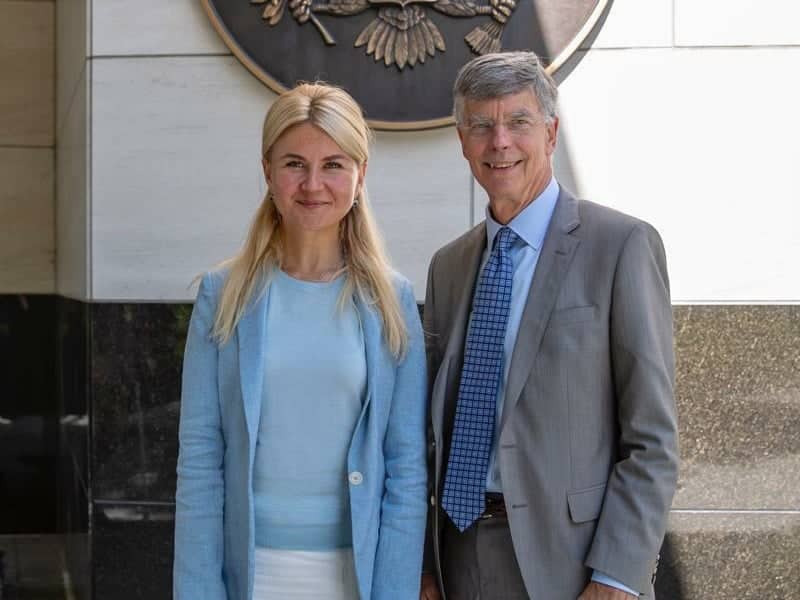Юлія Світлична зустрілася з тимчасовим повіреним у справах США в Україні Вільямом Тейлором