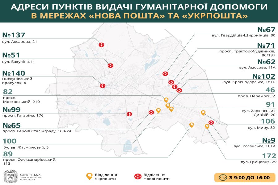 Где в Харькове получить гуманитарную помощь 23 мая