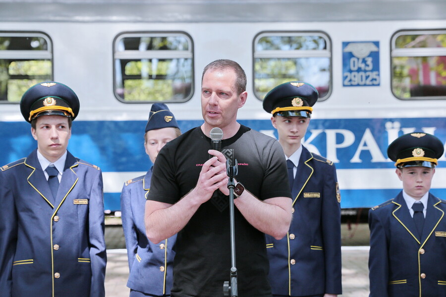 Євген Іванов взяв участь у відкритті сезону дитячої залізниці в Харкові
